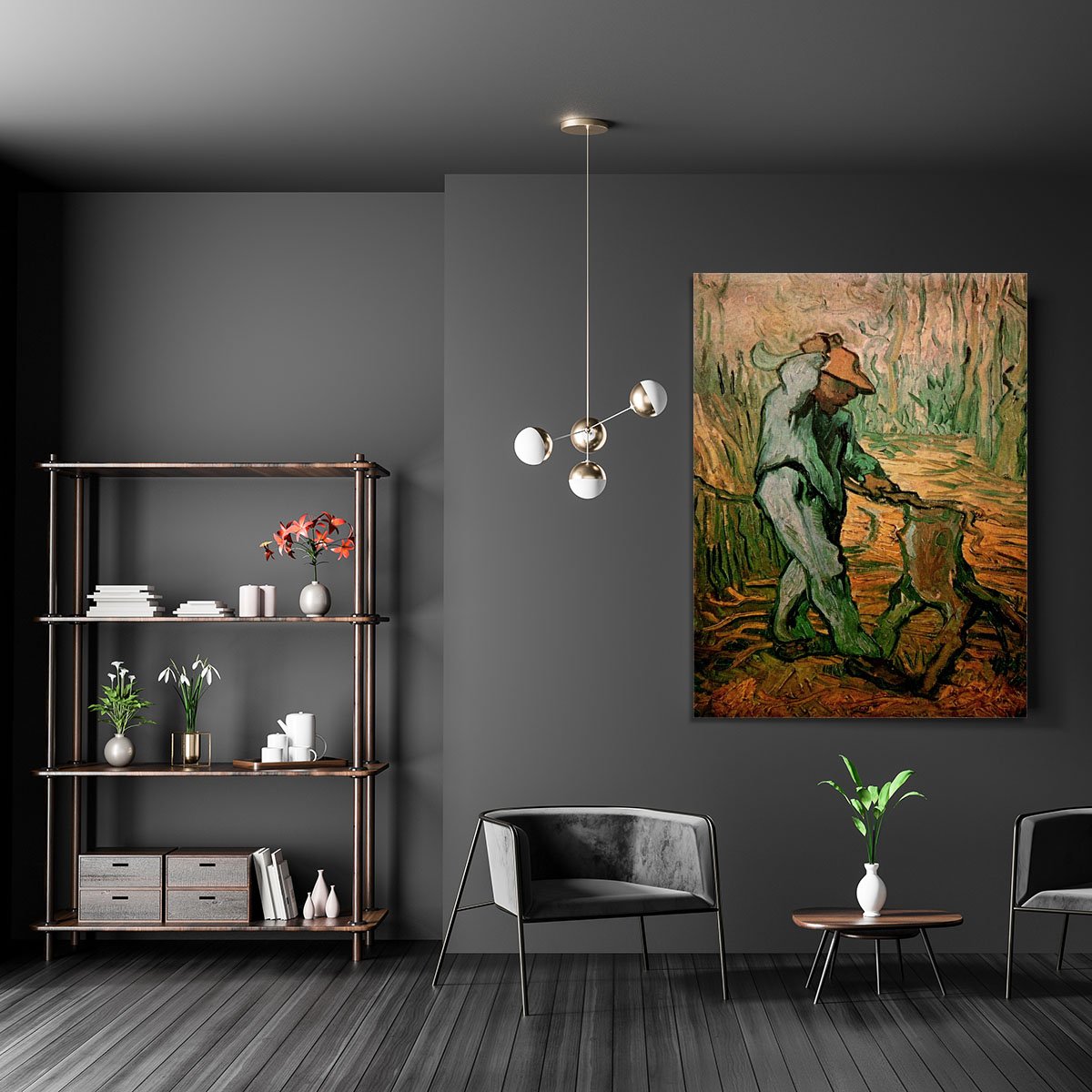 The Woodcutter after Millet by Van Gogh Canvas Print or Poster