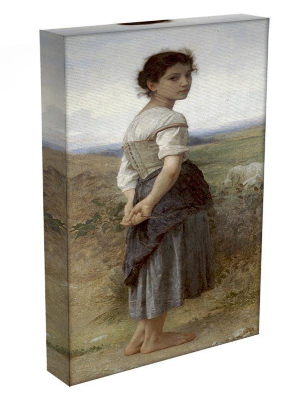 The Young Shepherdess By Bouguereau Canvas Print or Poster - Canvas Art Rocks - 3