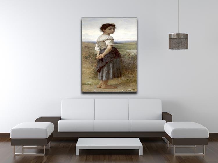 The Young Shepherdess By Bouguereau Canvas Print or Poster - Canvas Art Rocks - 4