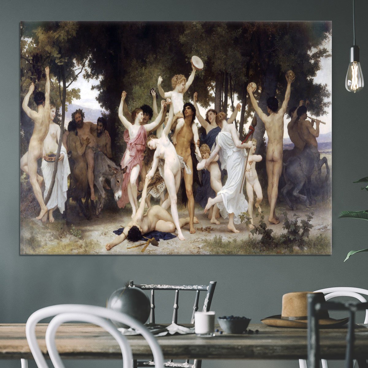 The Youth of Bacchus By Bouguereau Canvas Print or Poster
