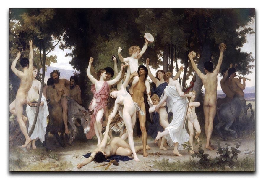 The Youth of Bacchus By Bouguereau Canvas Print or Poster  - Canvas Art Rocks - 1