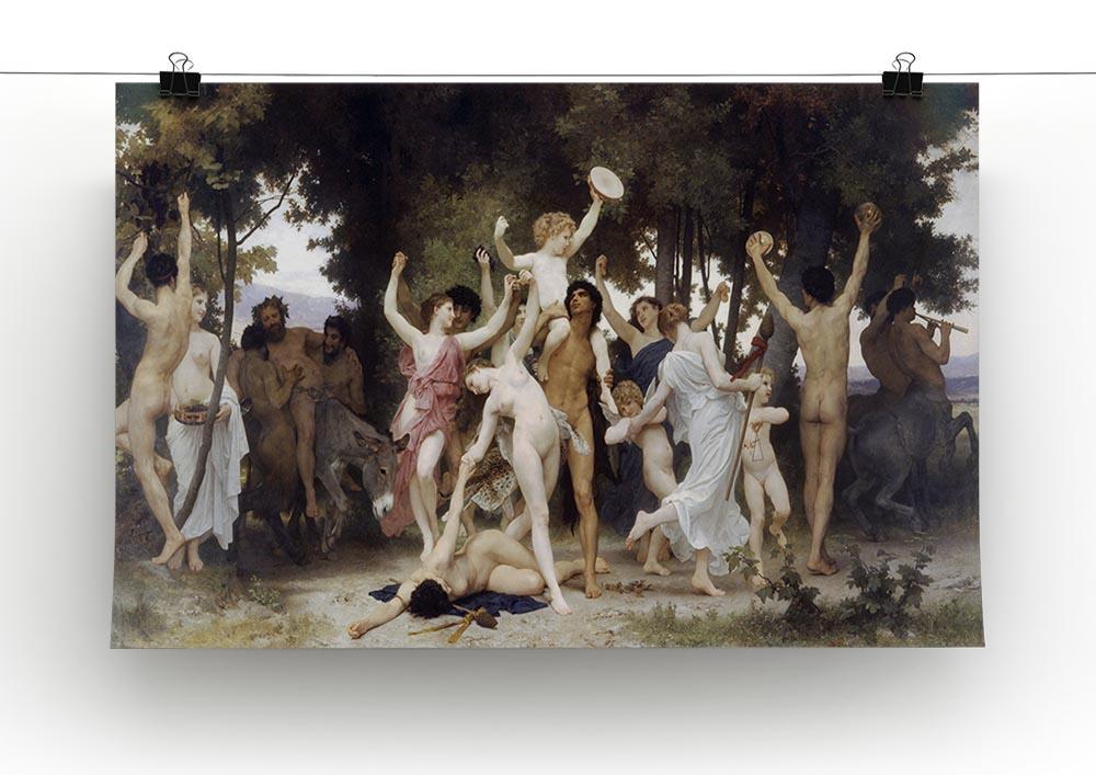 The Youth of Bacchus By Bouguereau Canvas Print or Poster - Canvas Art Rocks - 2