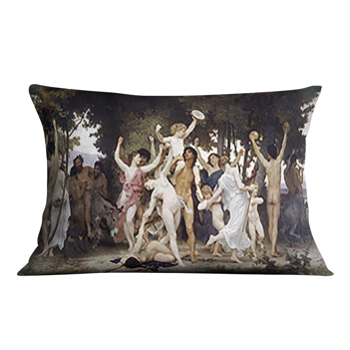 The Youth of Bacchus By Bouguereau Throw Pillow