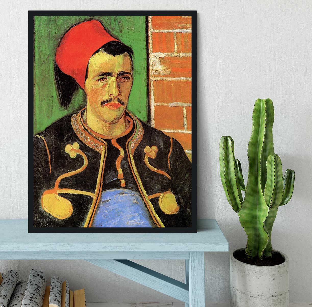 The Zouave Half Length by Van Gogh Framed Print - Canvas Art Rocks - 2