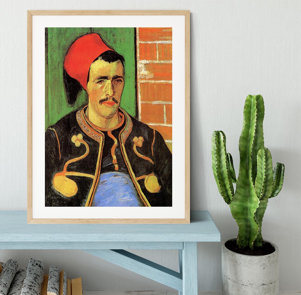 The Zouave Half Length by Van Gogh Framed Print - Canvas Art Rocks - 3