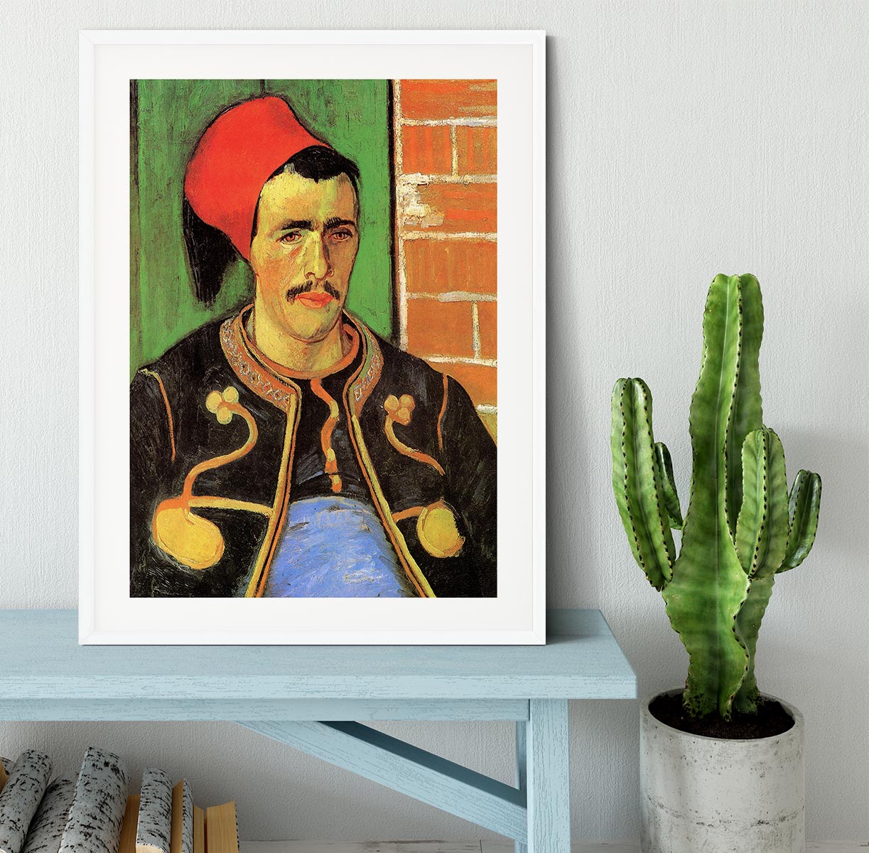 The Zouave Half Length by Van Gogh Framed Print - Canvas Art Rocks - 5
