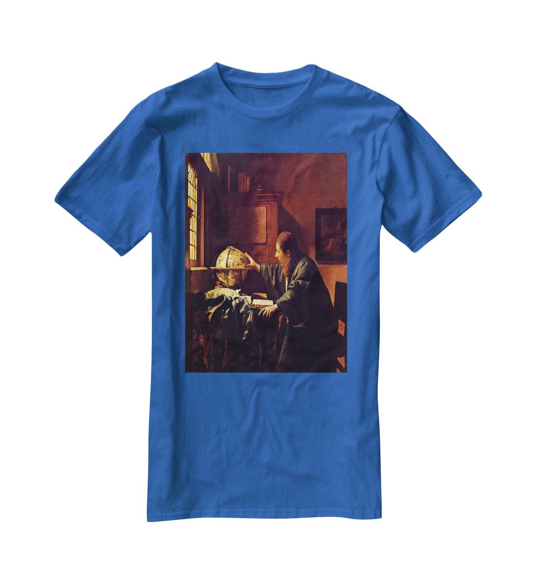 The astronomer by Vermeer T-Shirt - Canvas Art Rocks - 2