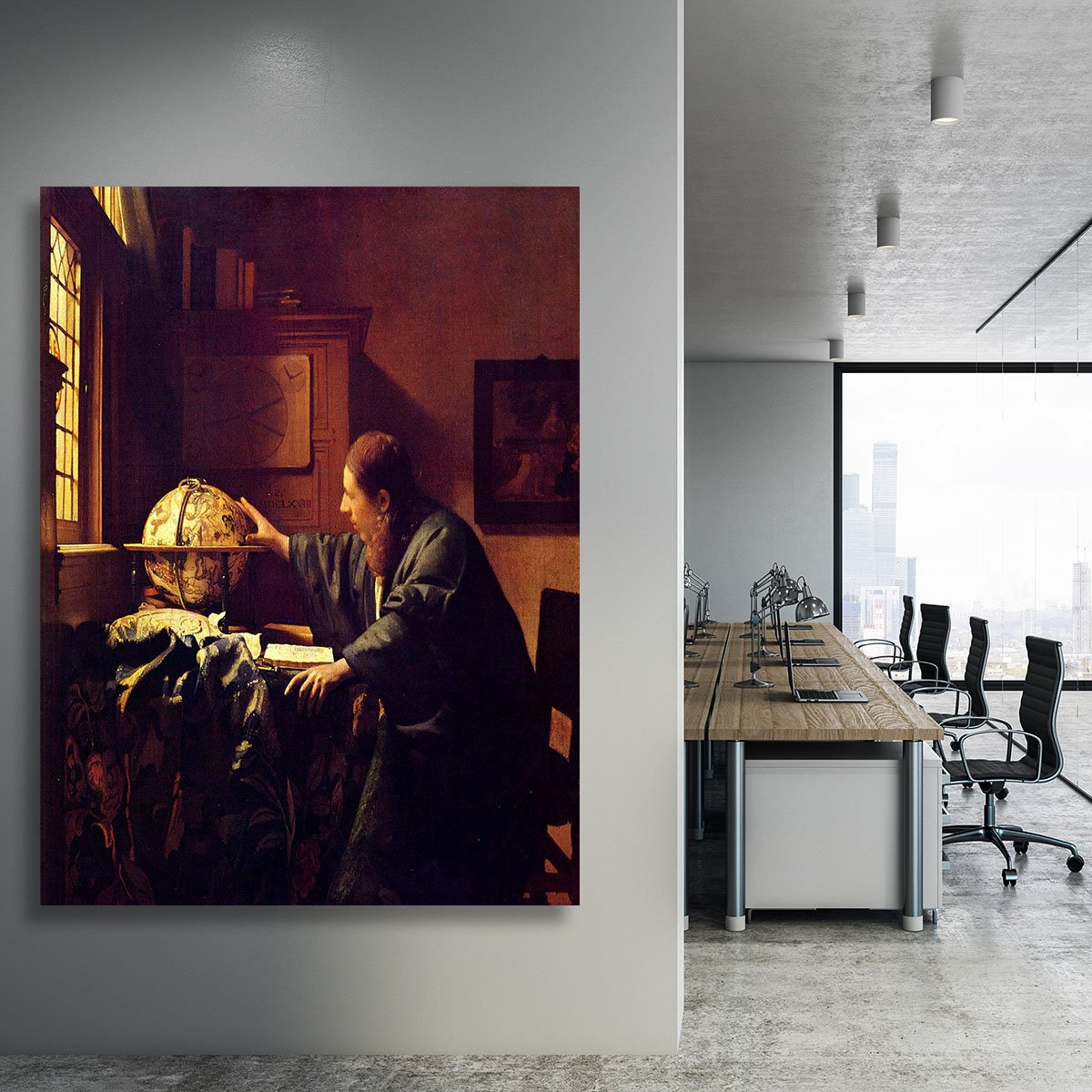 The astronomer by Vermeer Canvas Print or Poster