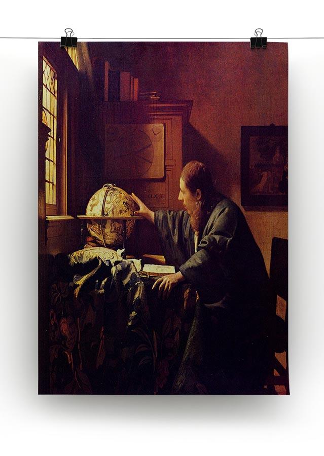 The astronomer by Vermeer Canvas Print or Poster - Canvas Art Rocks - 2