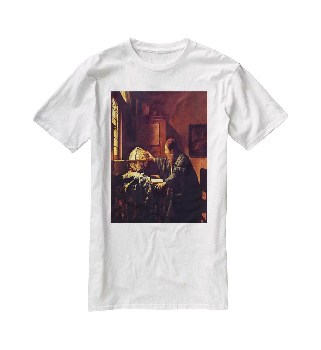The astronomer by Vermeer T-Shirt - Canvas Art Rocks - 5