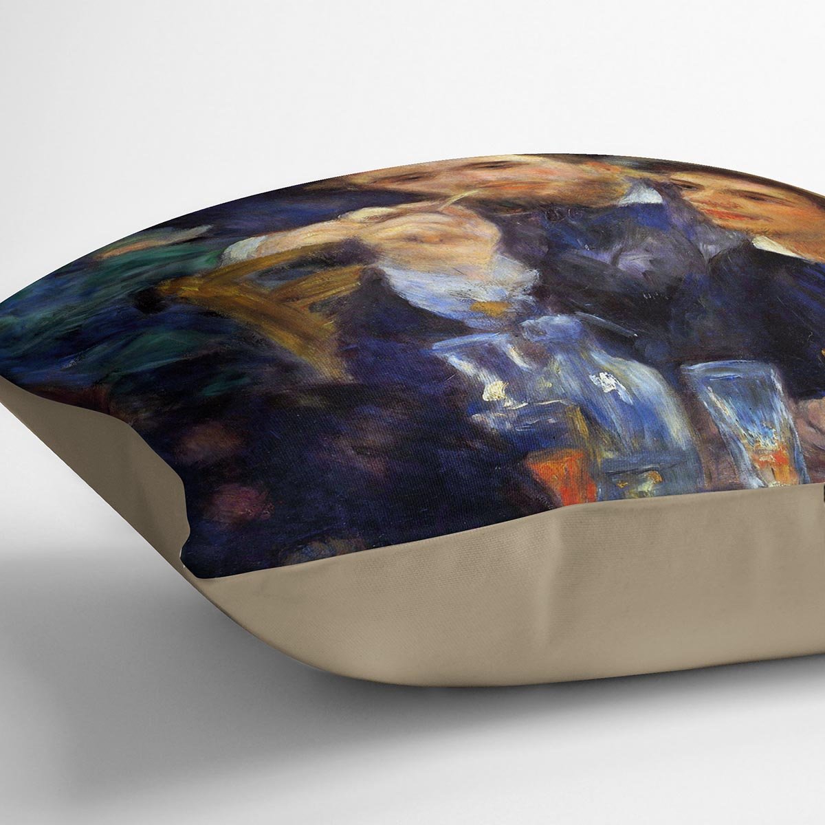 The ball in the Moulin de la Galette detail by Renoir Throw Pillow