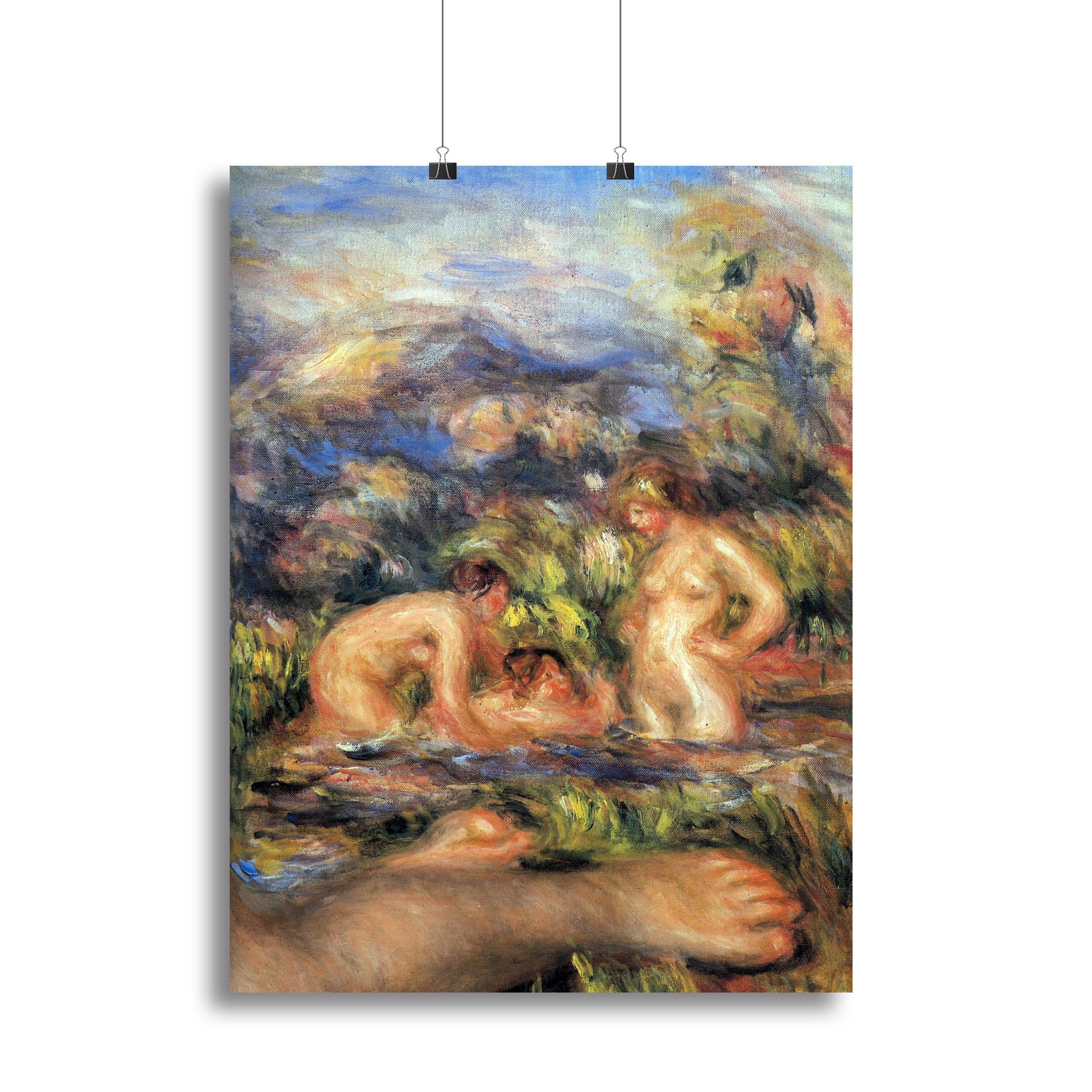 The bathers Detail by Renoir Canvas Print or Poster