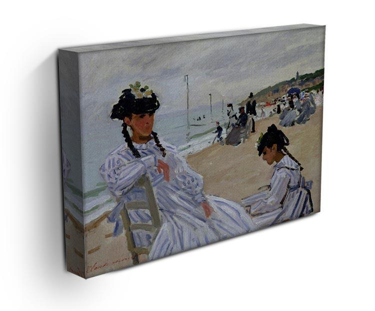 The beach at Trouville by Monet Canvas Print & Poster - Canvas Art Rocks - 3