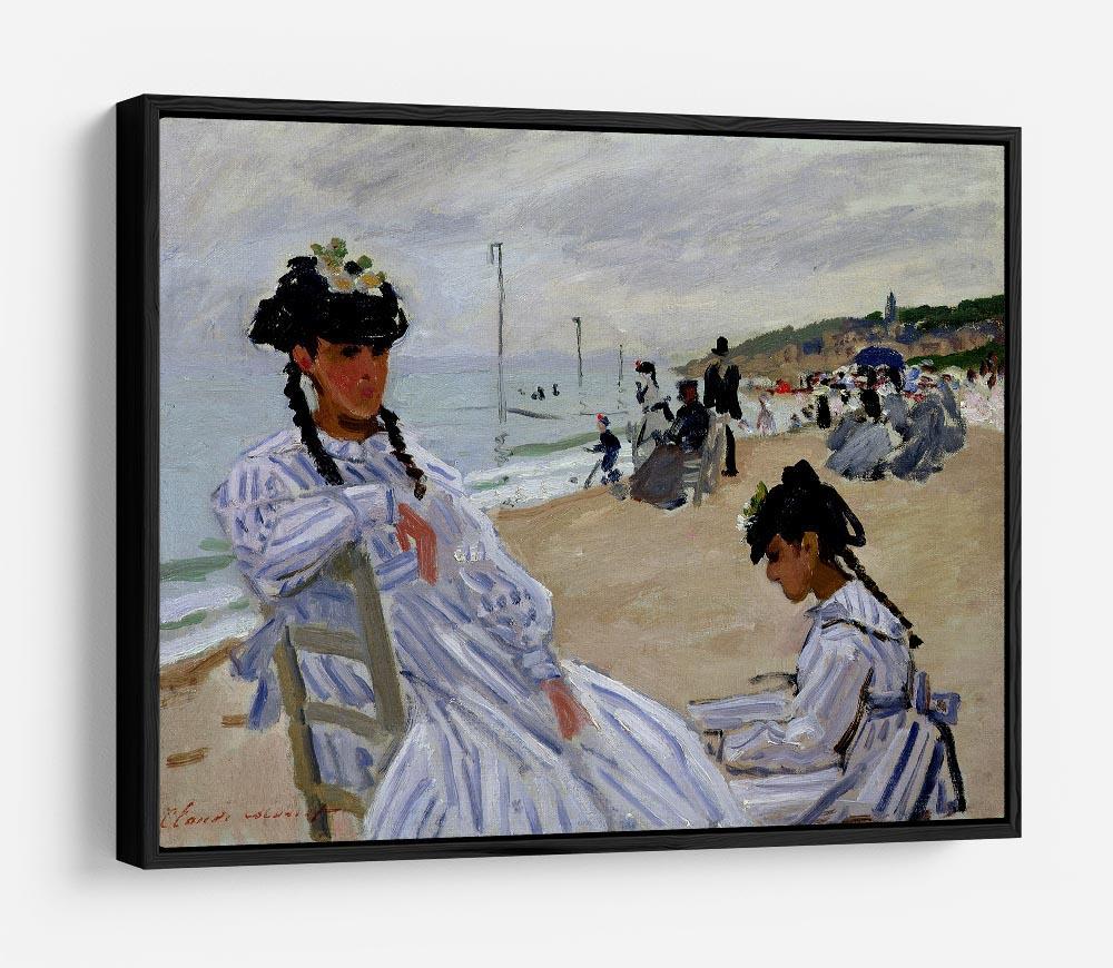 The beach at Trouville by Monet HD Metal Print