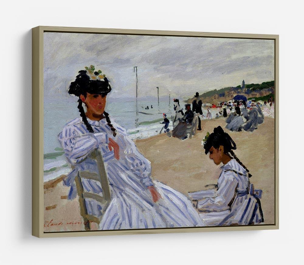 The beach at Trouville by Monet HD Metal Print