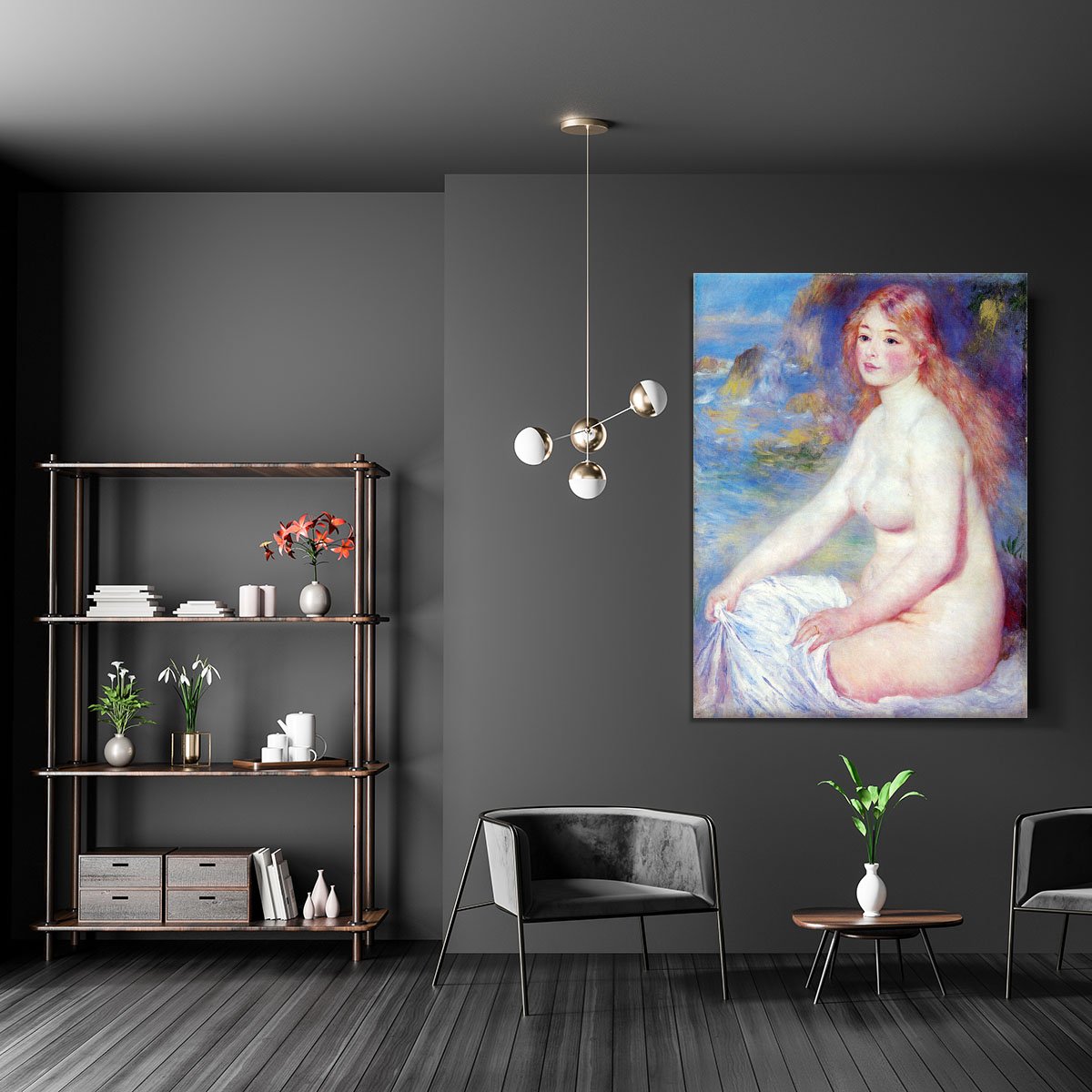 The blond bather 1 by Renoir Canvas Print or Poster