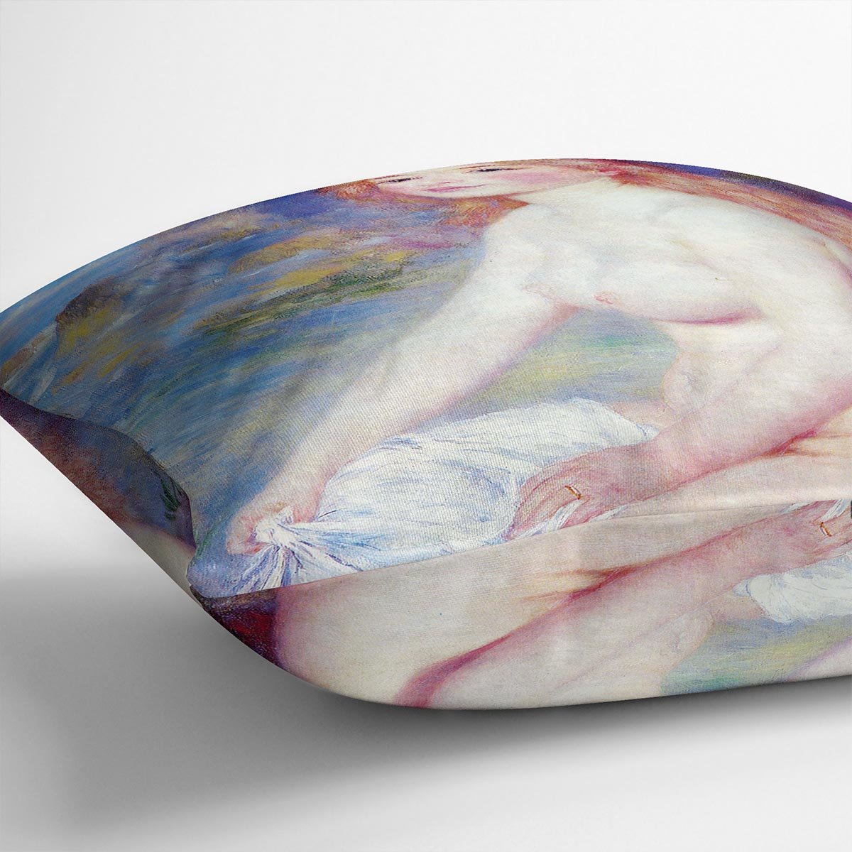 The blond bather 1 by Renoir Throw Pillow