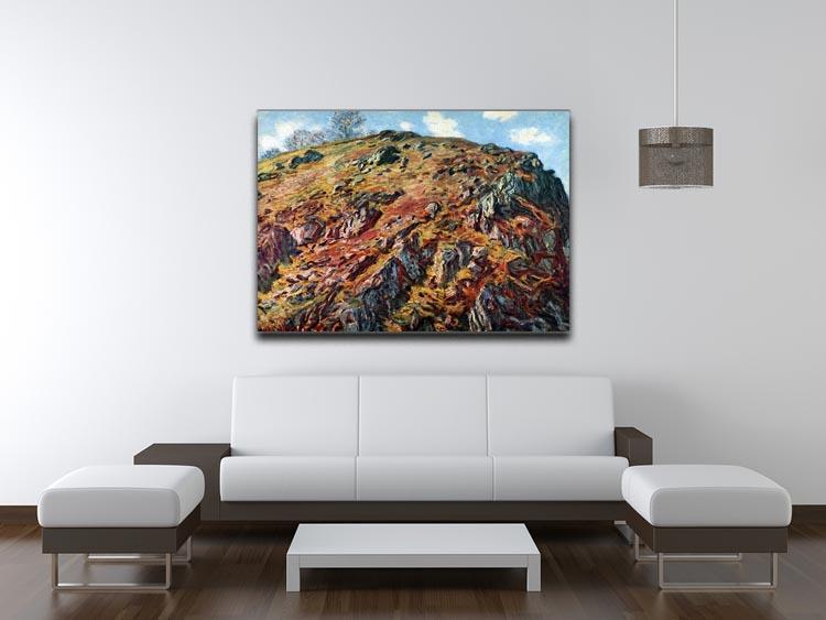The boulder by Monet Canvas Print & Poster - Canvas Art Rocks - 4