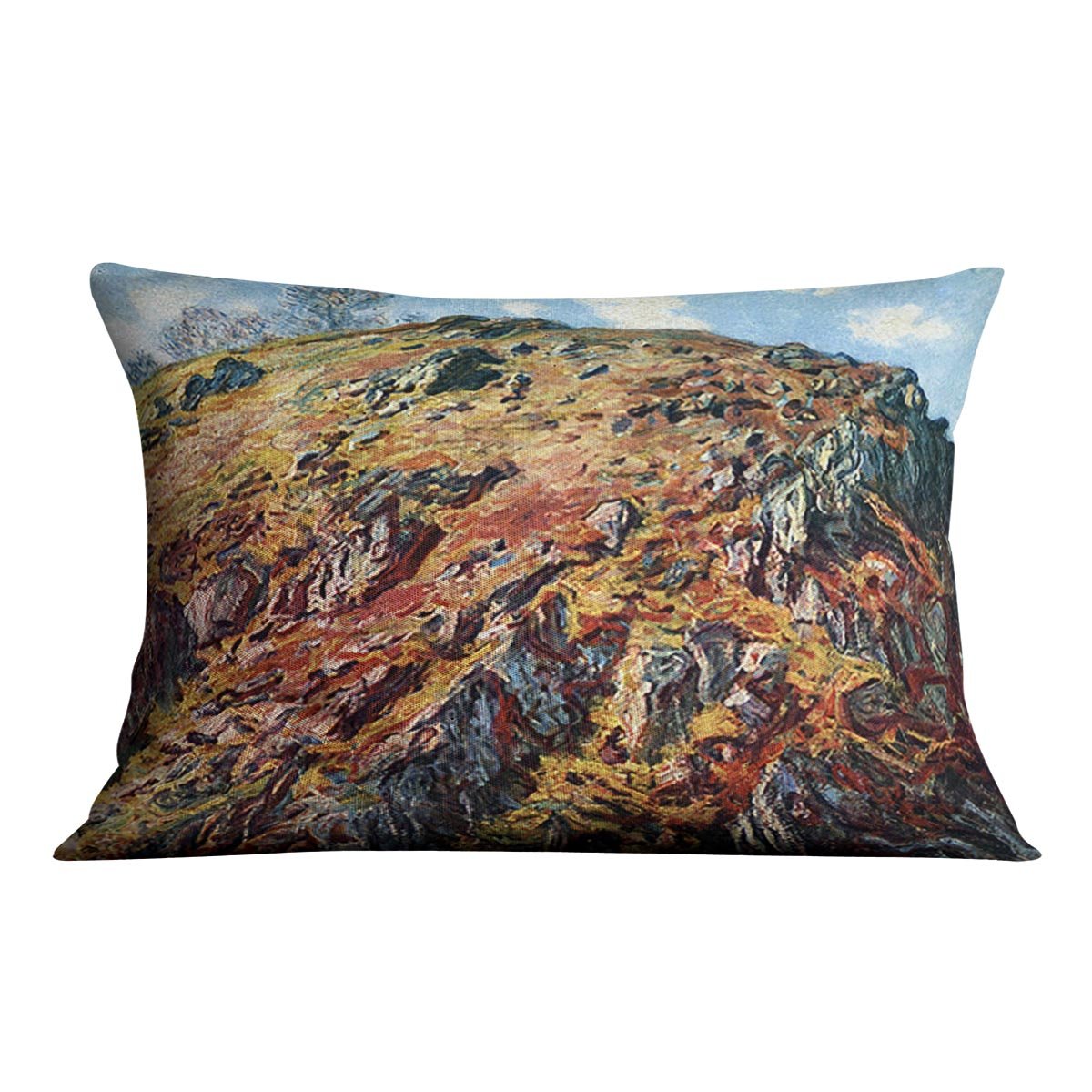 The boulder by Monet Throw Pillow