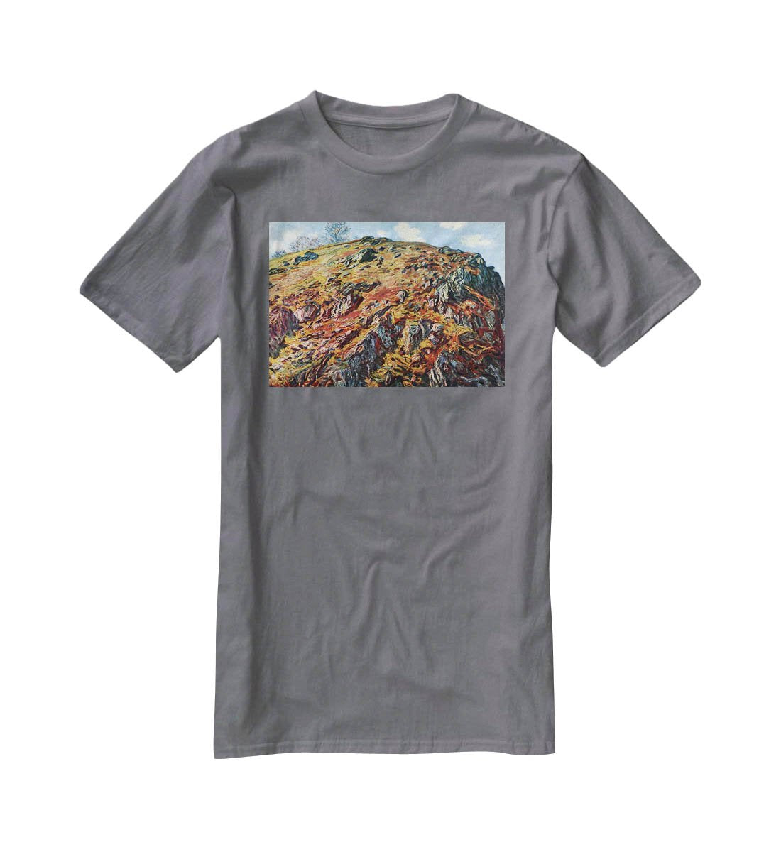 The boulder by Monet T-Shirt - Canvas Art Rocks - 3