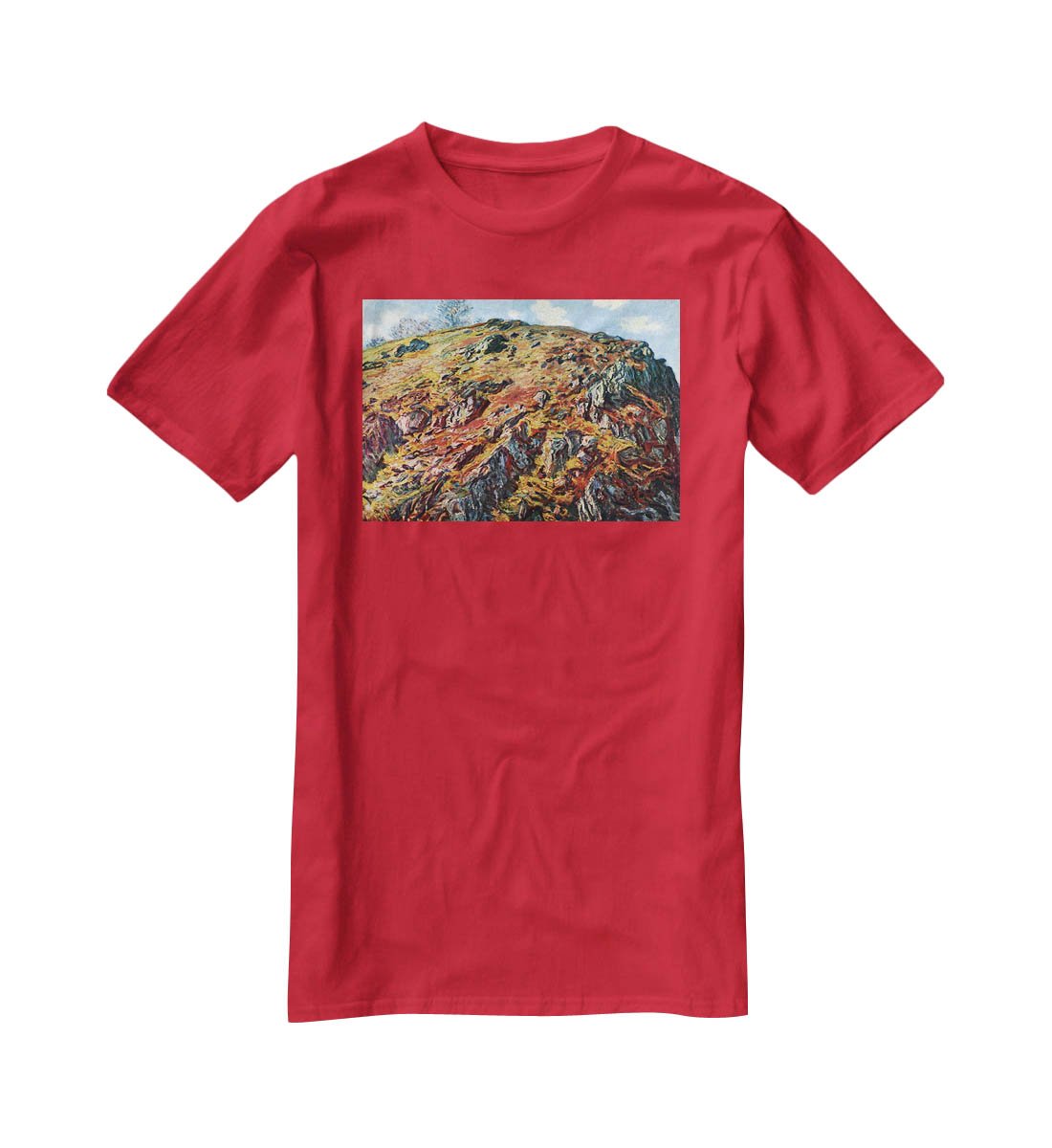The boulder by Monet T-Shirt - Canvas Art Rocks - 4