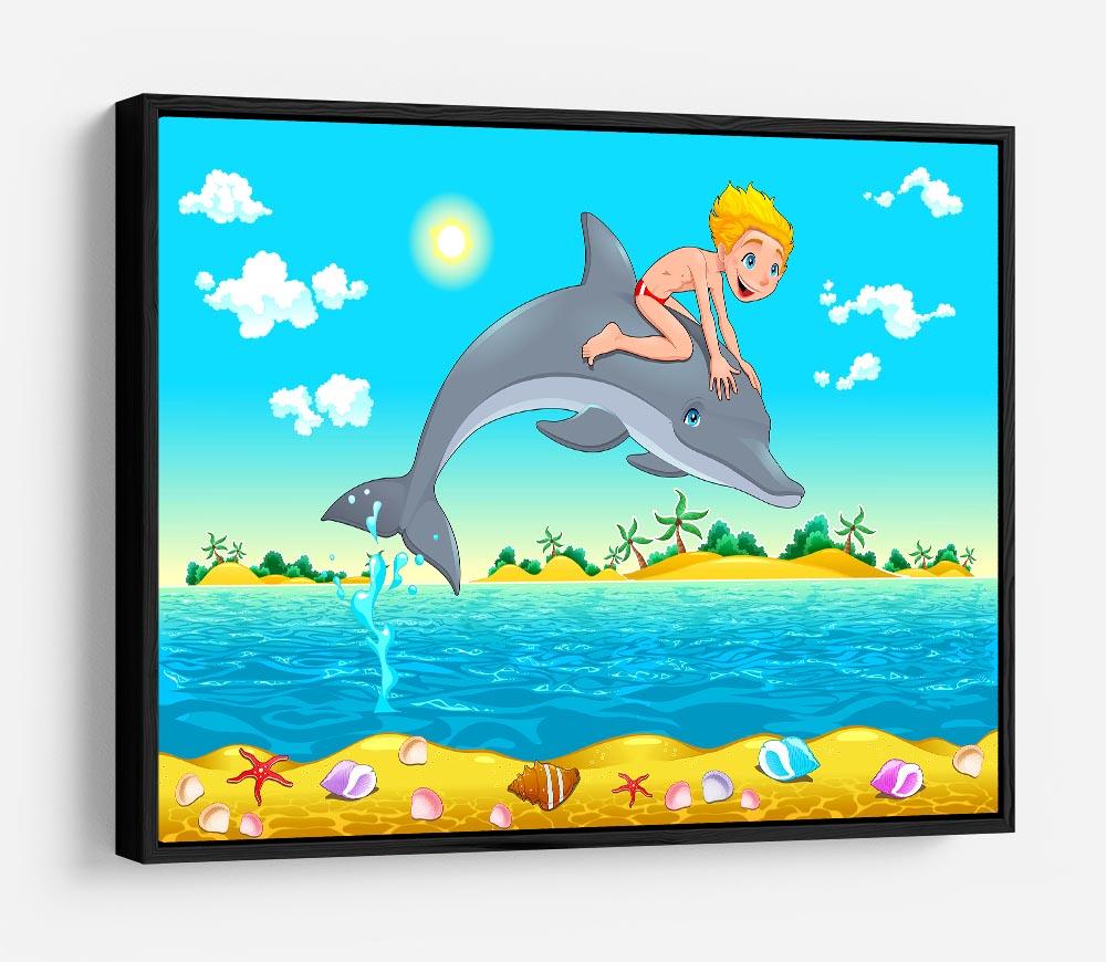 The boy and the dolphin HD Metal Print - Canvas Art Rocks - 6