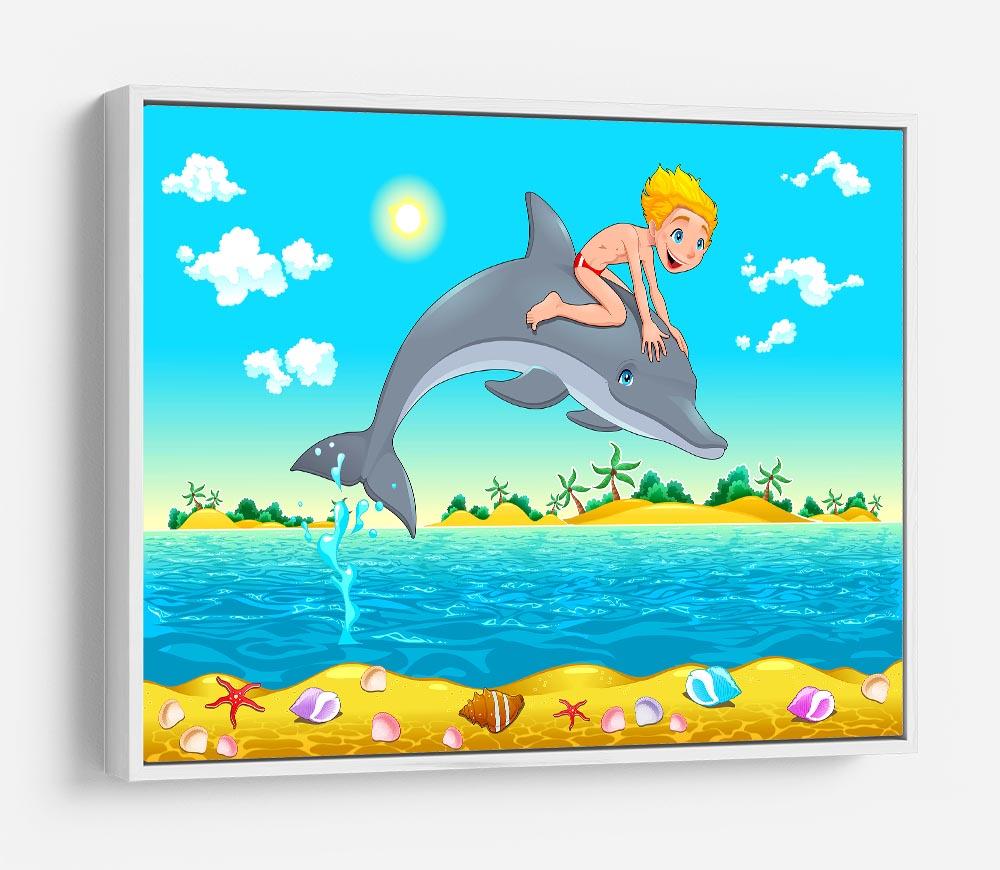 The boy and the dolphin HD Metal Print - Canvas Art Rocks - 7