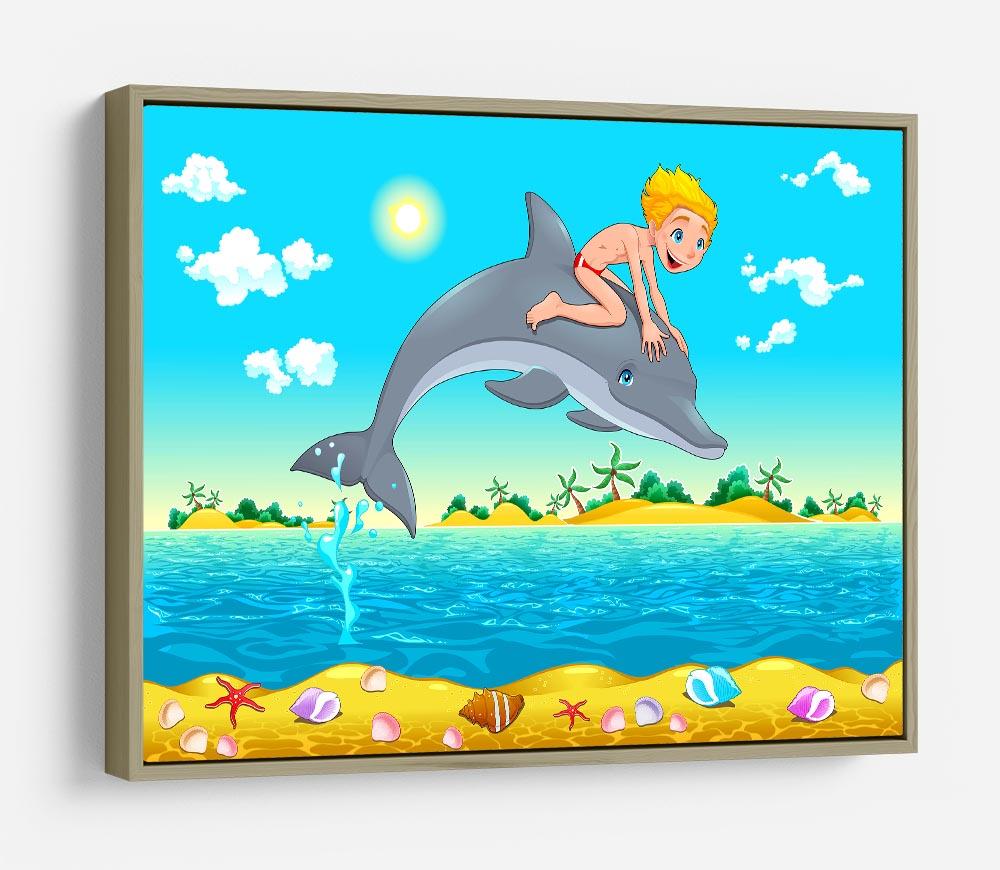 The boy and the dolphin HD Metal Print - Canvas Art Rocks - 8