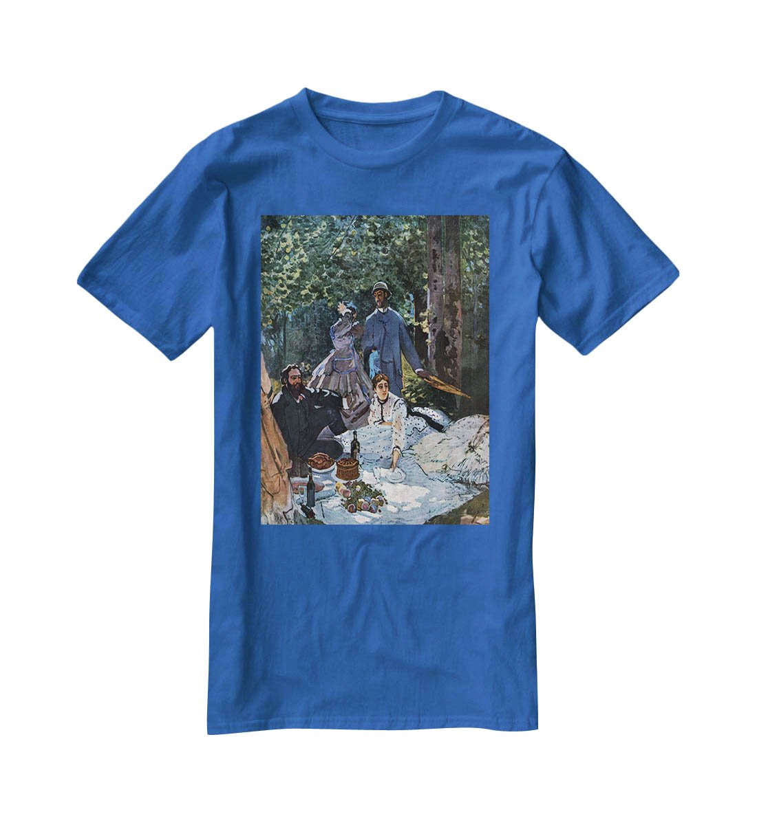 The breakfast outdoors central section by Monet T-Shirt - Canvas Art Rocks - 2
