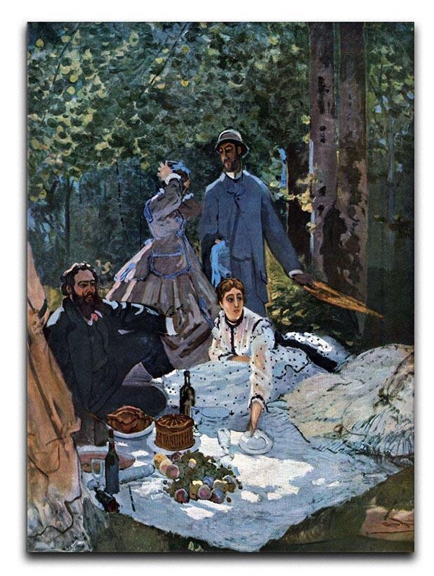 The breakfast outdoors central section by Monet Canvas Print & Poster  - Canvas Art Rocks - 1