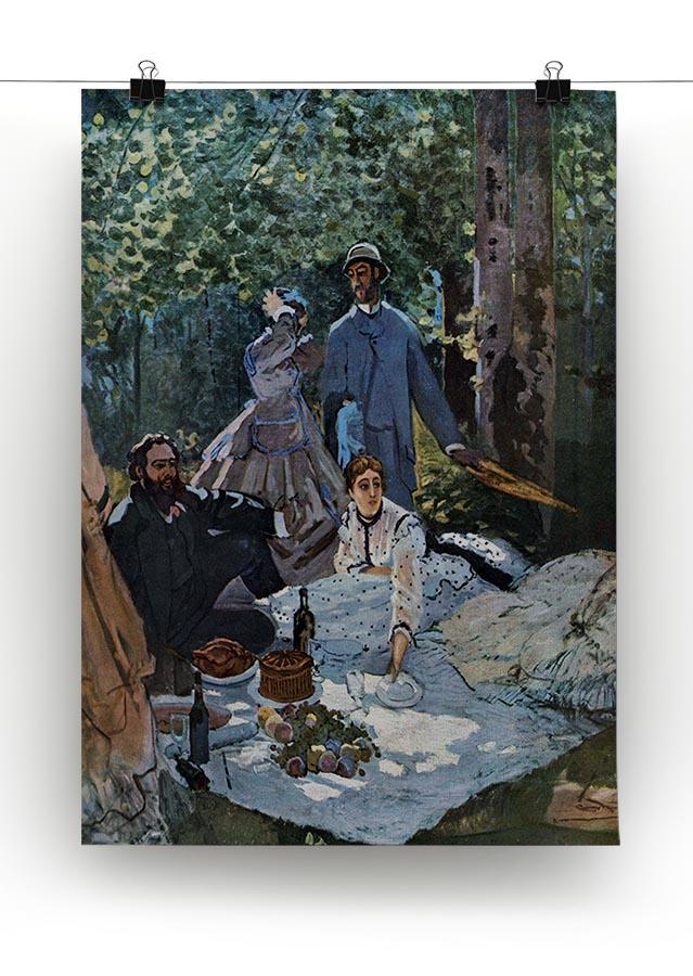 The breakfast outdoors central section by Monet Canvas Print & Poster - Canvas Art Rocks - 2