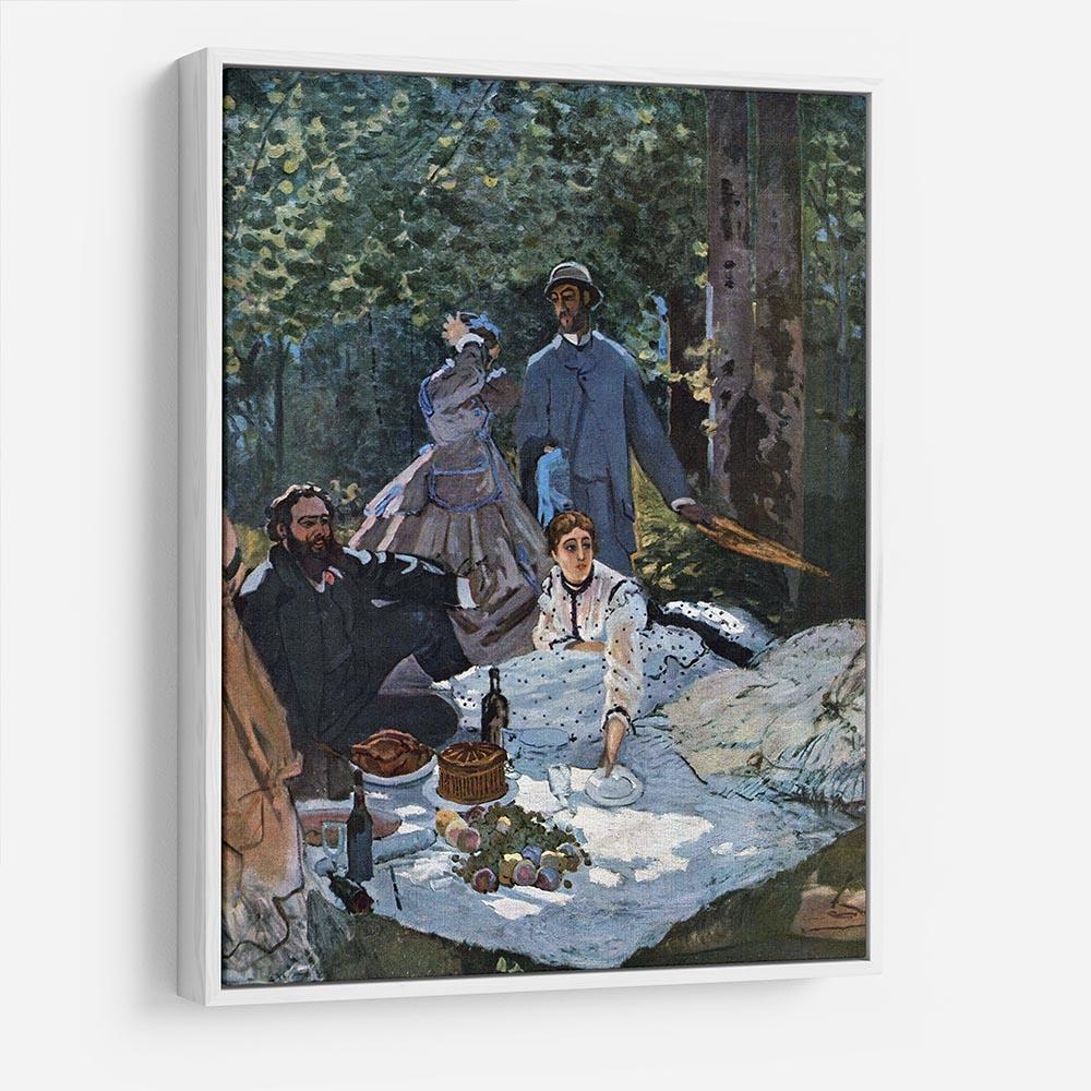 The breakfast outdoors central section by Monet HD Metal Print