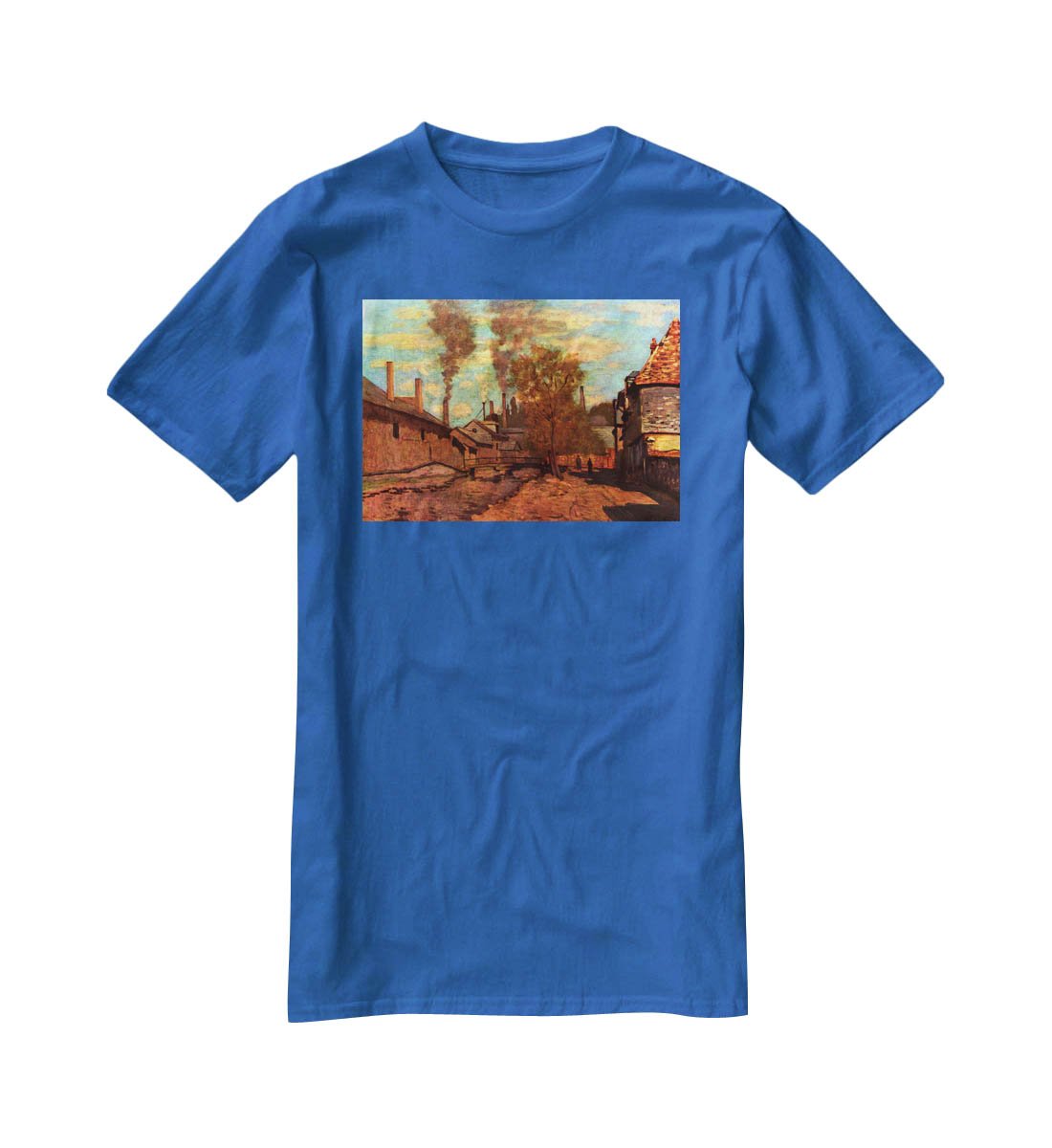 The brook of Robec by Monet T-Shirt - Canvas Art Rocks - 2