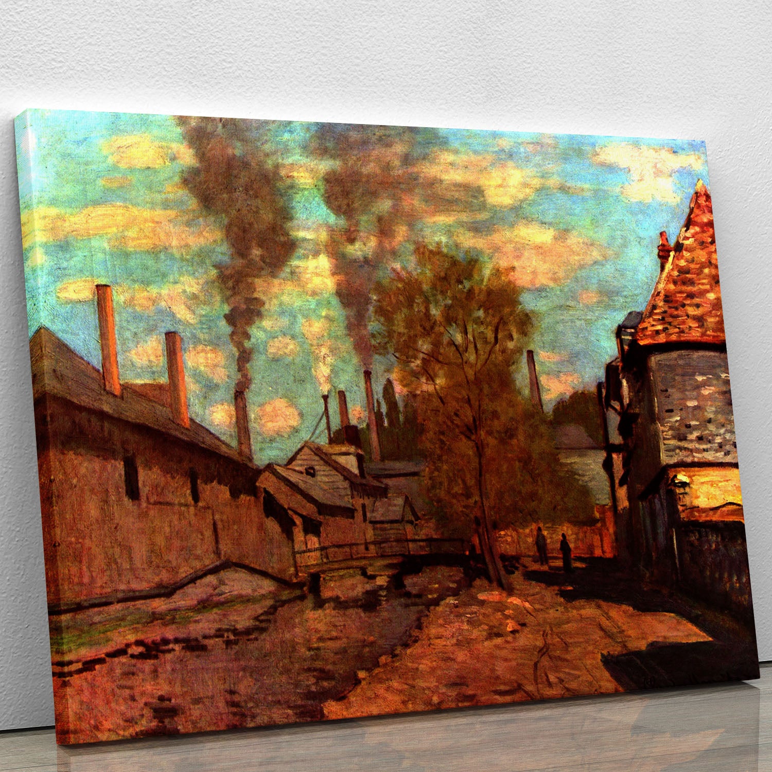 The brook of Robec by Monet Canvas Print or Poster - Canvas Art Rocks - 1