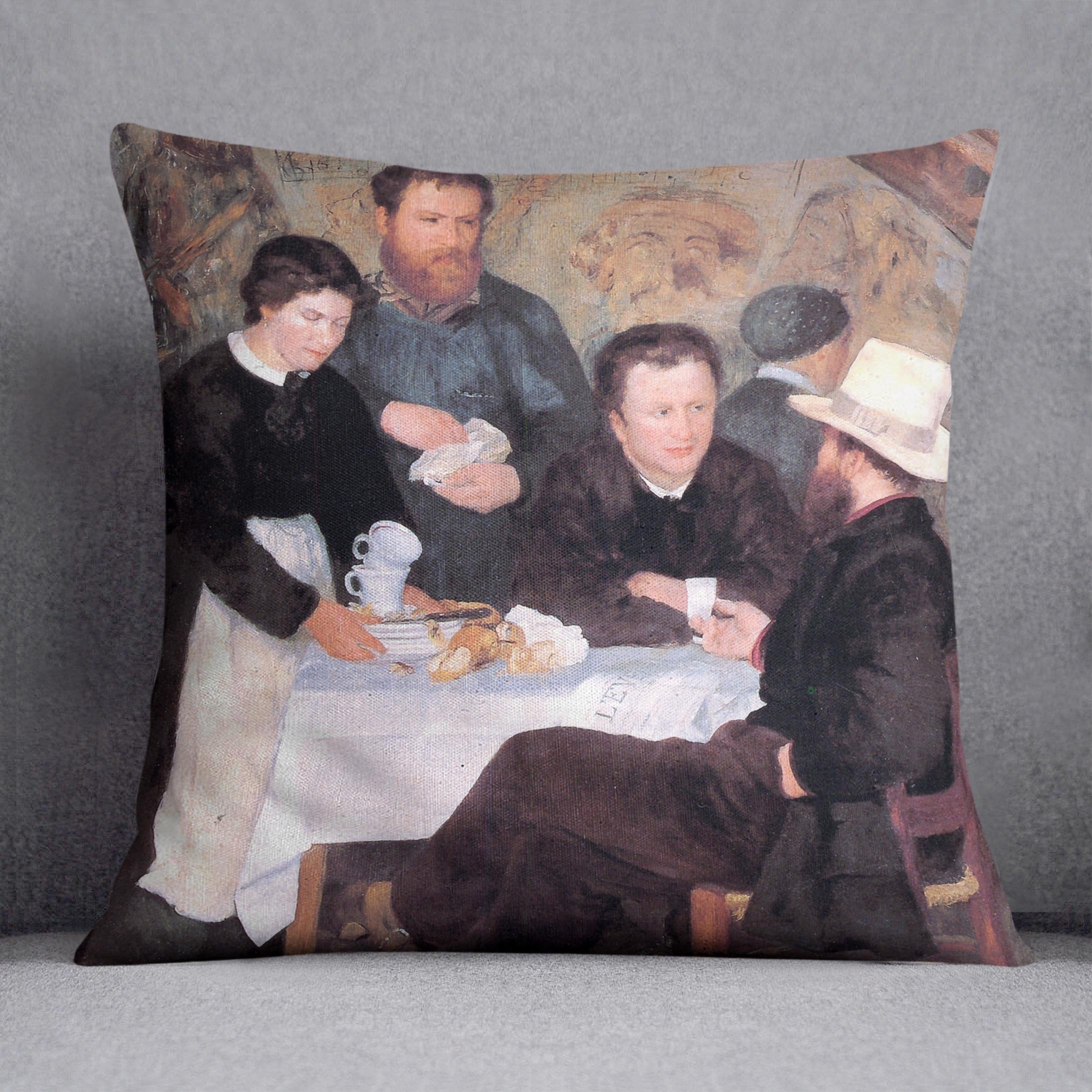 The cabaret of Mm Antony by Renoir Throw Pillow