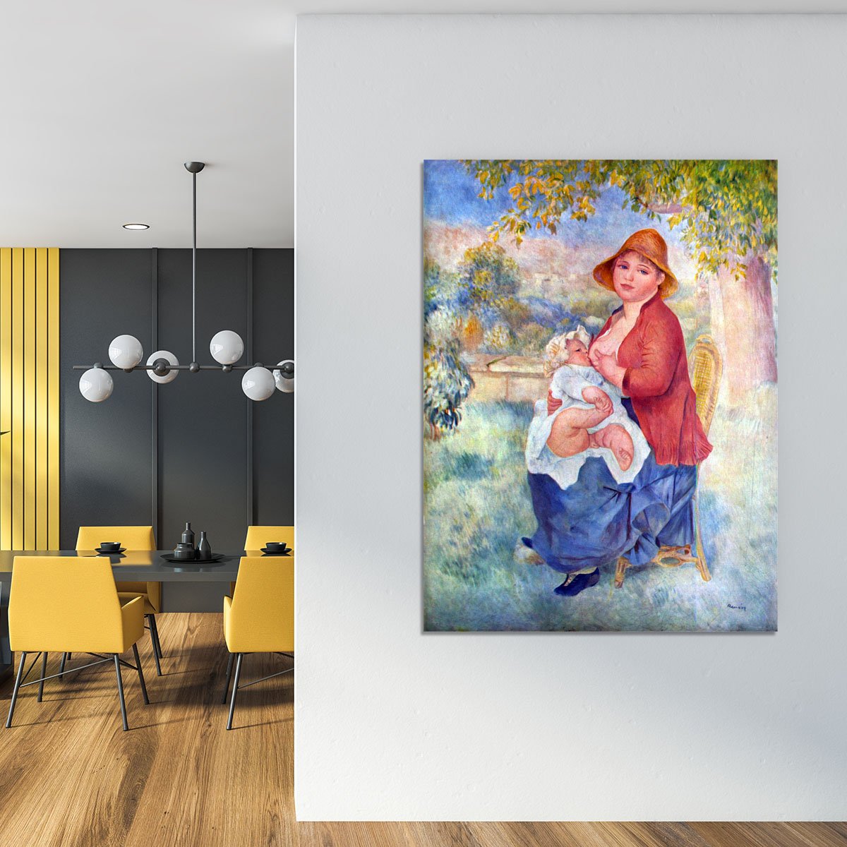 The child at the chest maternity by Renoir Canvas Print or Poster