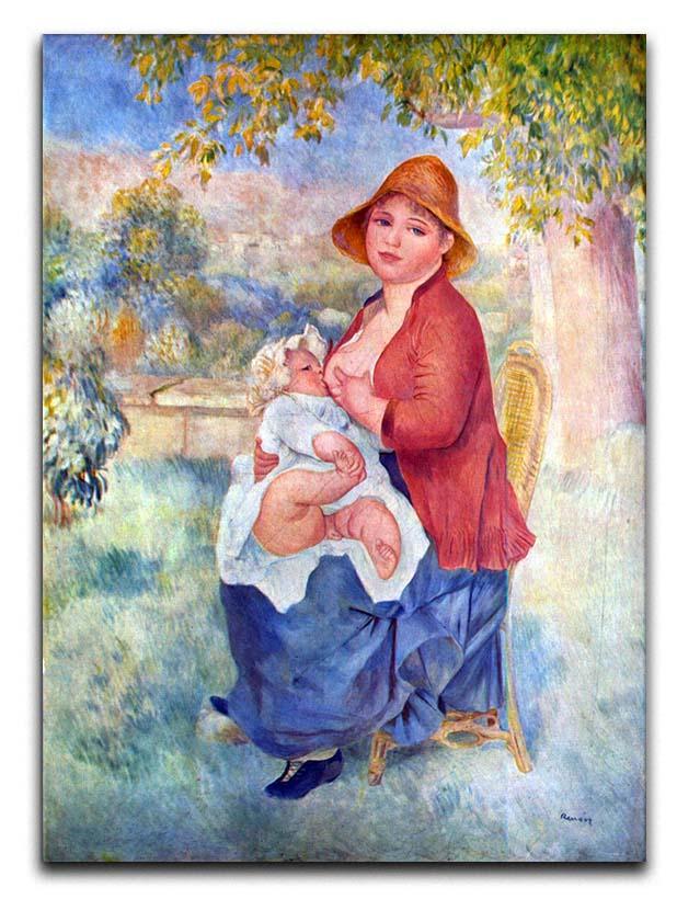 The child at the chest maternity by Renoir Canvas Print or Poster  - Canvas Art Rocks - 1