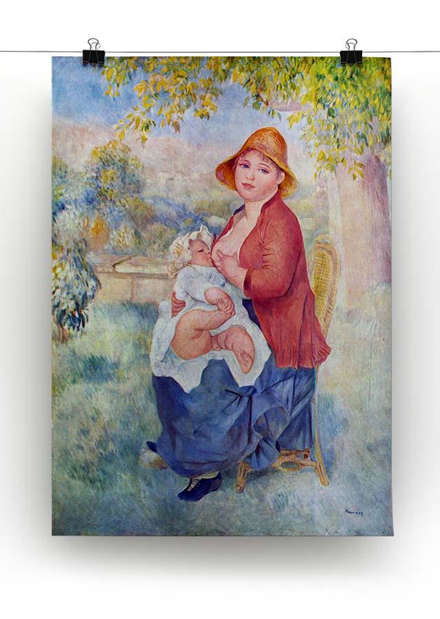 The child at the chest maternity by Renoir Canvas Print or Poster - Canvas Art Rocks - 2