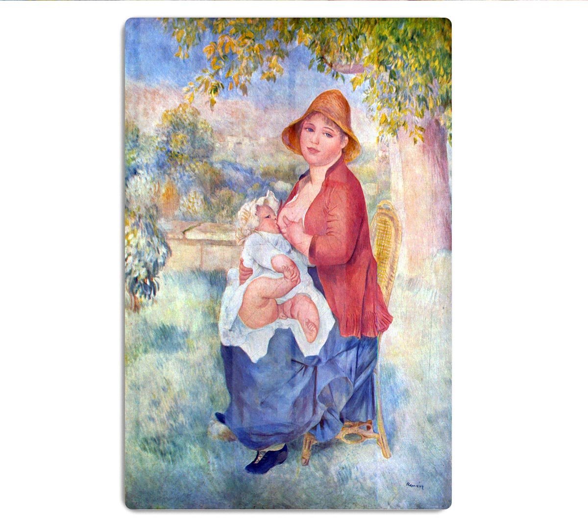 The child at the chest maternity by Renoir HD Metal Print