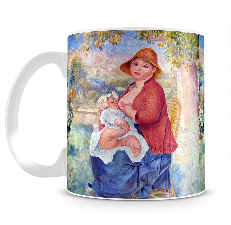 The child at the chest maternity by Renoir Mug - Canvas Art Rocks - 2