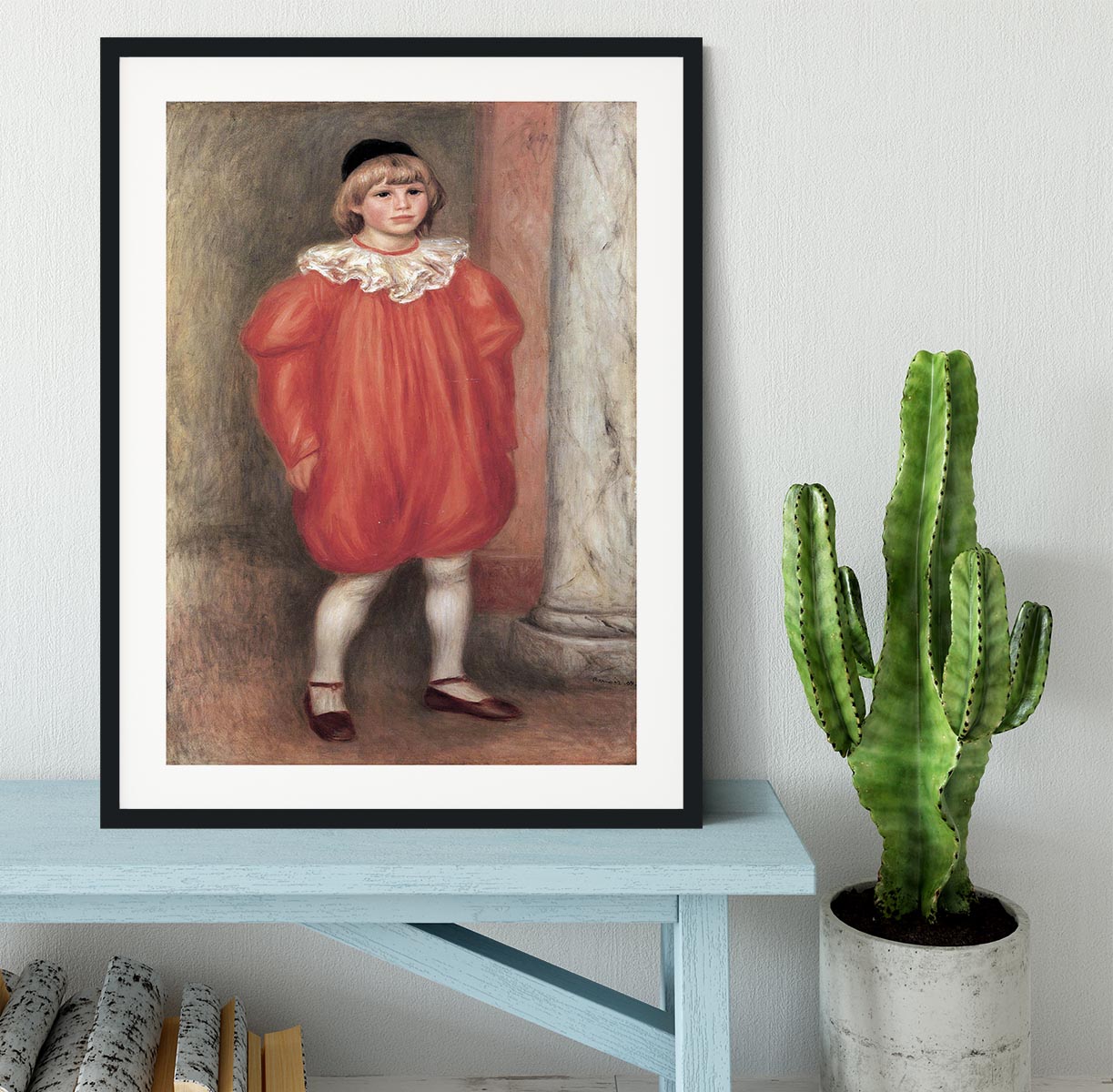 The clown by Renoir Framed Print - Canvas Art Rocks - 1