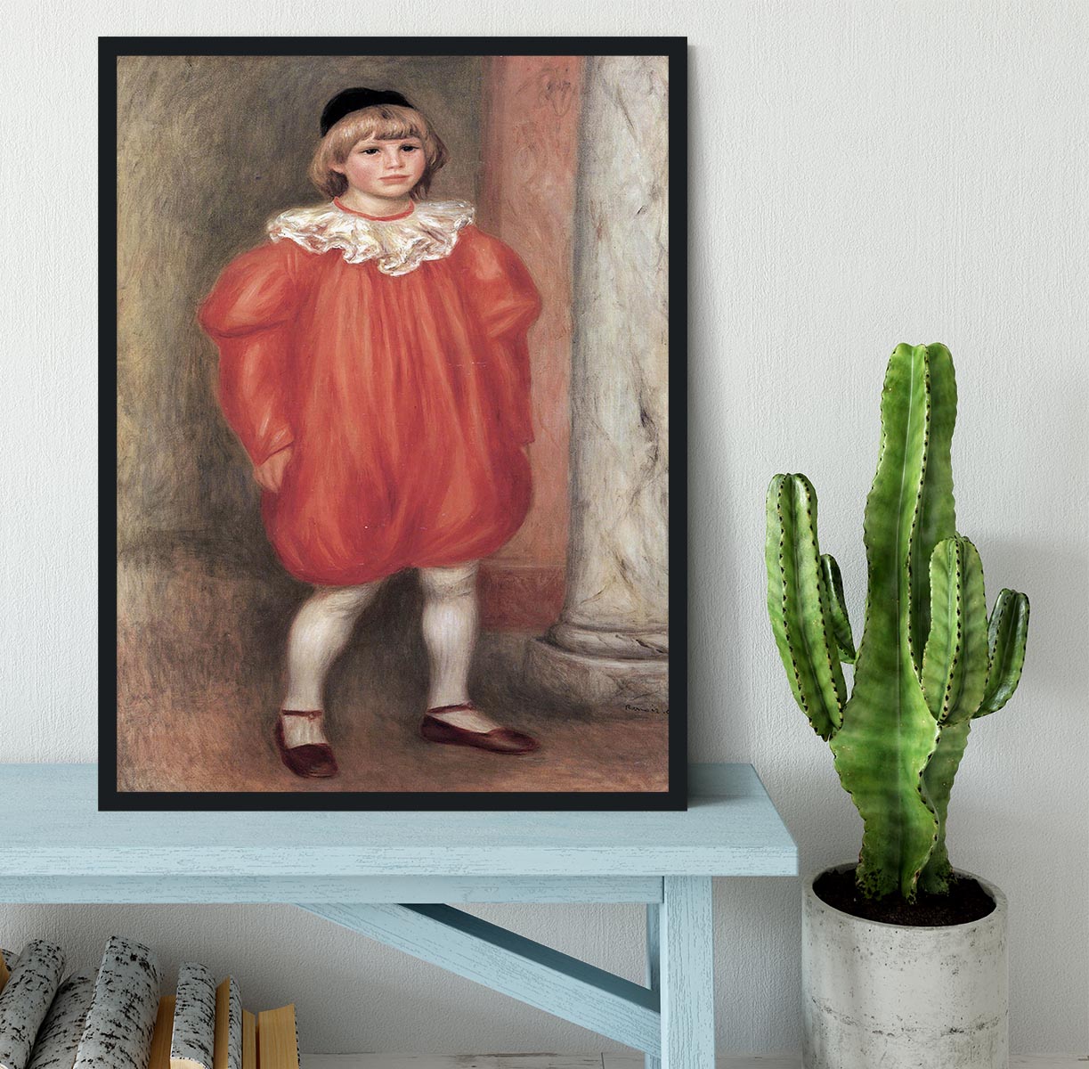 The clown by Renoir Framed Print - Canvas Art Rocks - 2