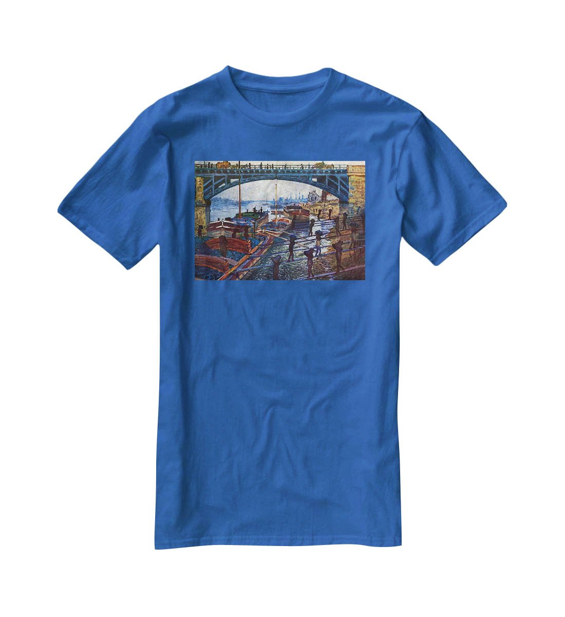 The coal carrier by Monet T-Shirt - Canvas Art Rocks - 2