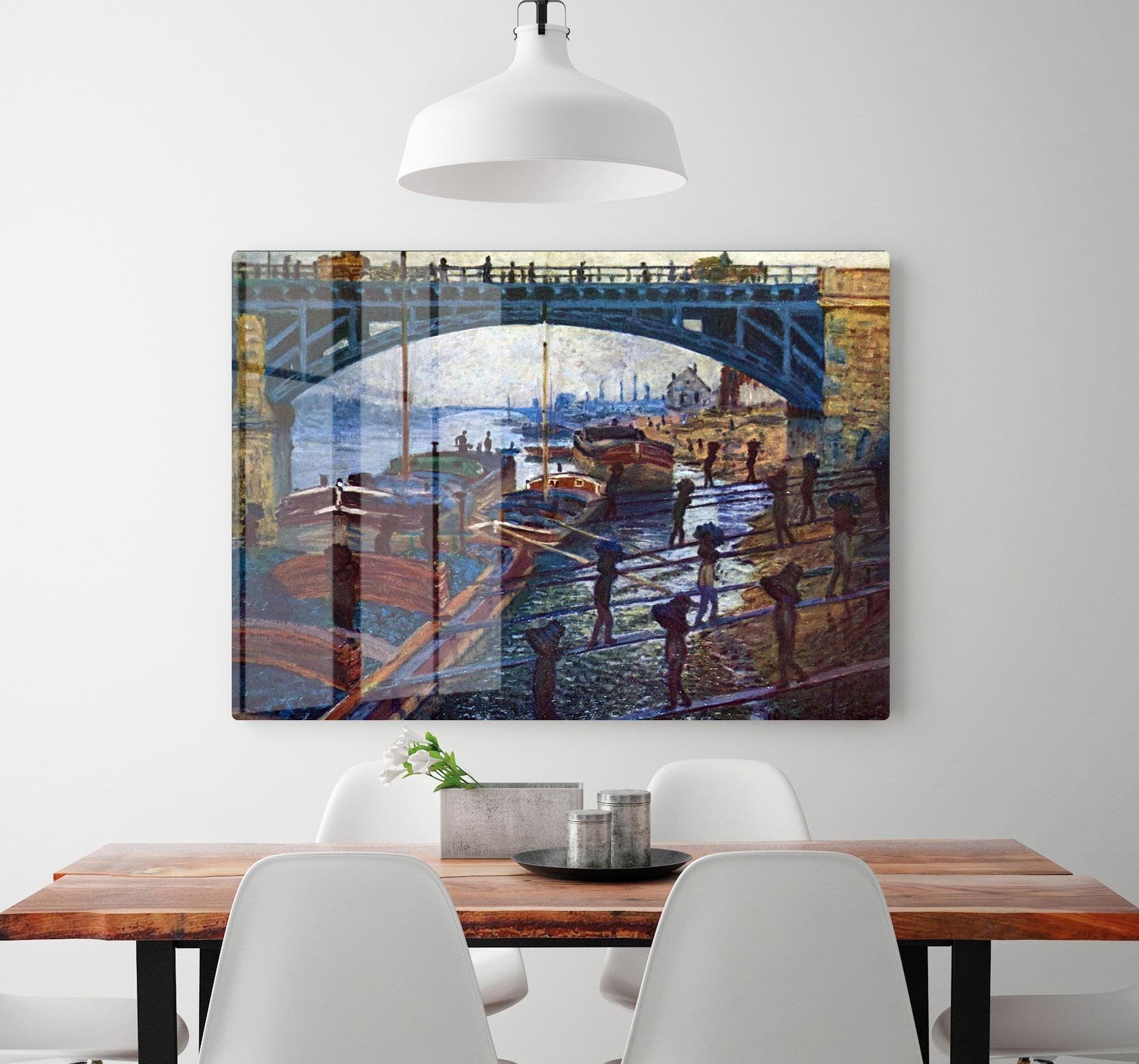 The coal carrier by Monet HD Metal Print