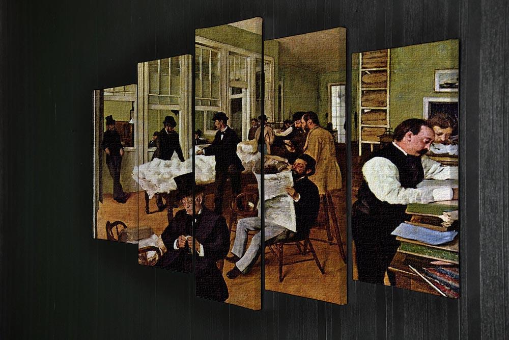The cotton office in New Orleans by Degas 5 Split Panel Canvas - Canvas Art Rocks - 2