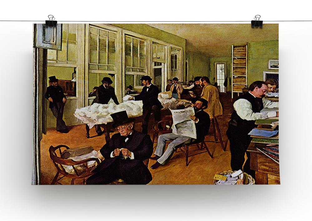 The cotton office in New Orleans by Degas Canvas Print or Poster - Canvas Art Rocks - 2