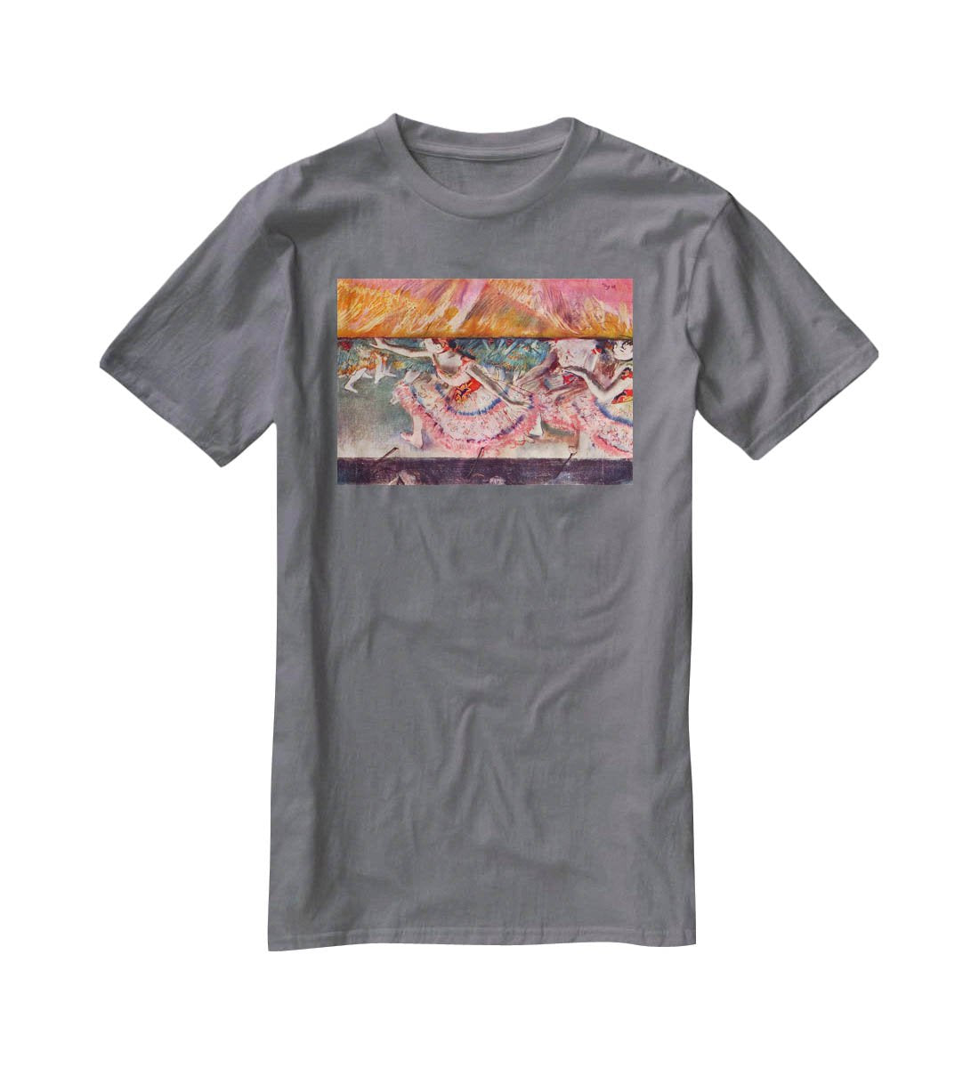 The curtain falls by Degas T-Shirt - Canvas Art Rocks - 3
