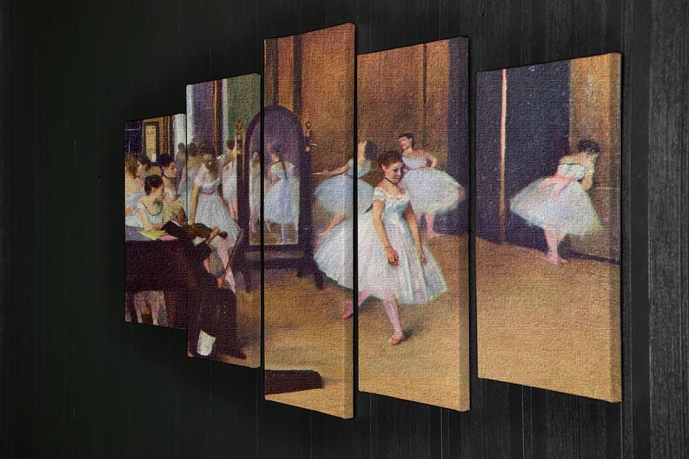 The dance hall by Degas 5 Split Panel Canvas - Canvas Art Rocks - 2