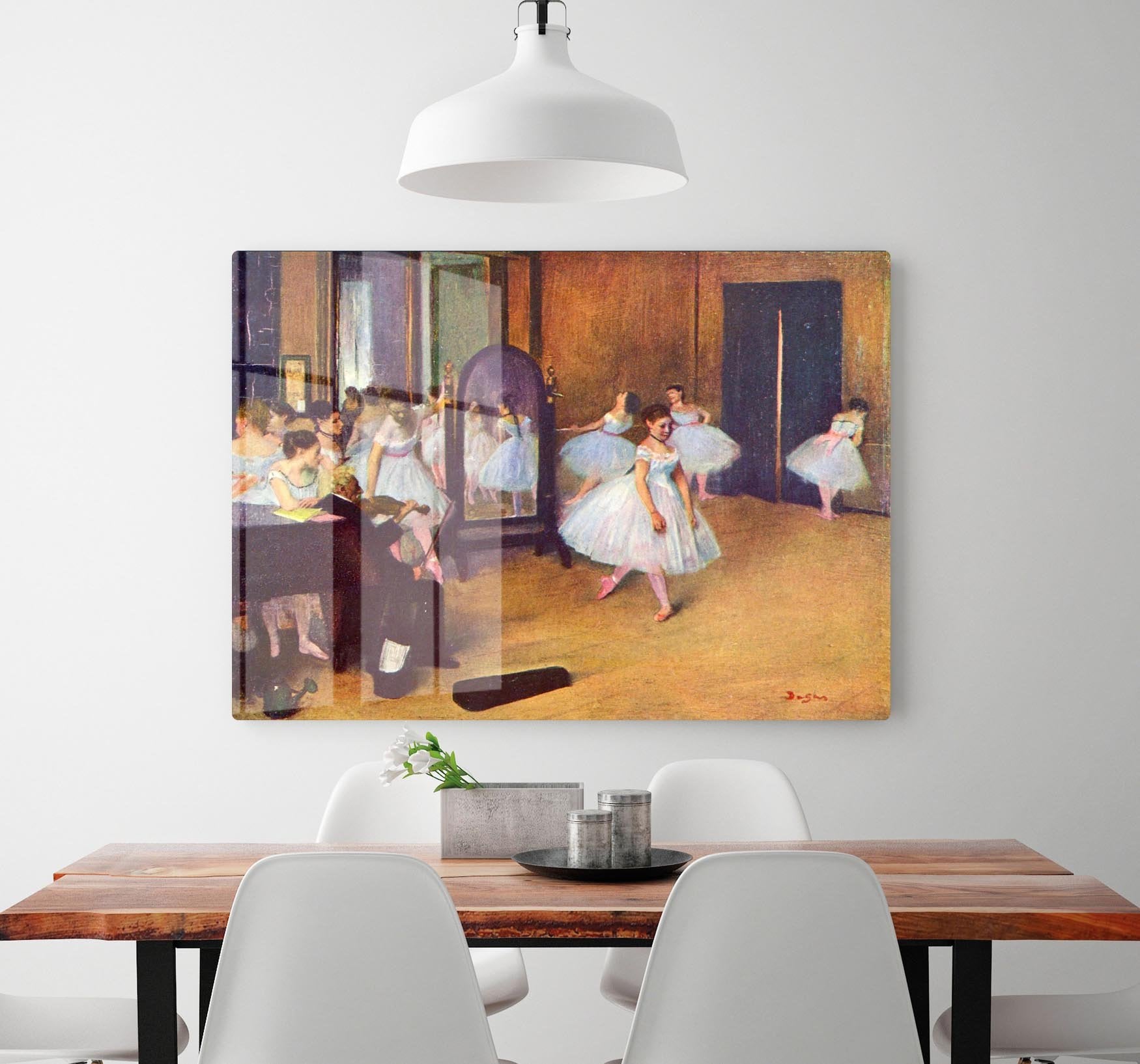 The dance hall by Degas HD Metal Print - Canvas Art Rocks - 2