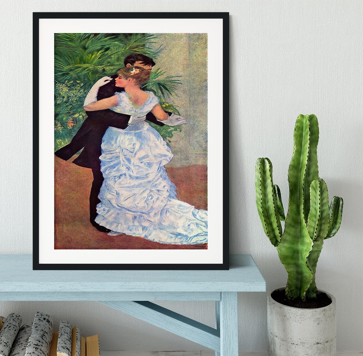 The dance in the city by Renoir Framed Print - Canvas Art Rocks - 1